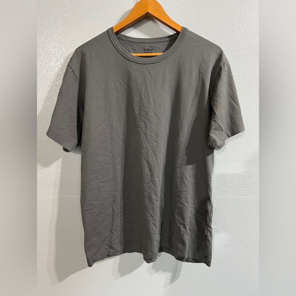 Airism workout lightweight Charcoal Men's Short Sleeve Tee L